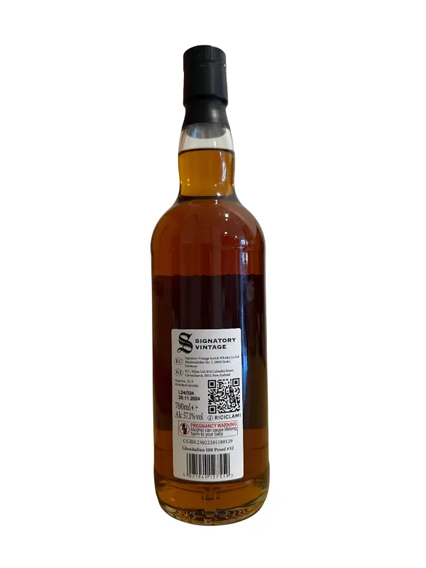 Glendullan 100 Proof Edition No. 32 11 Year Old, Oloroso Sherry Cask, 2012, Signatory Vintage, 57.1% whisky bottle