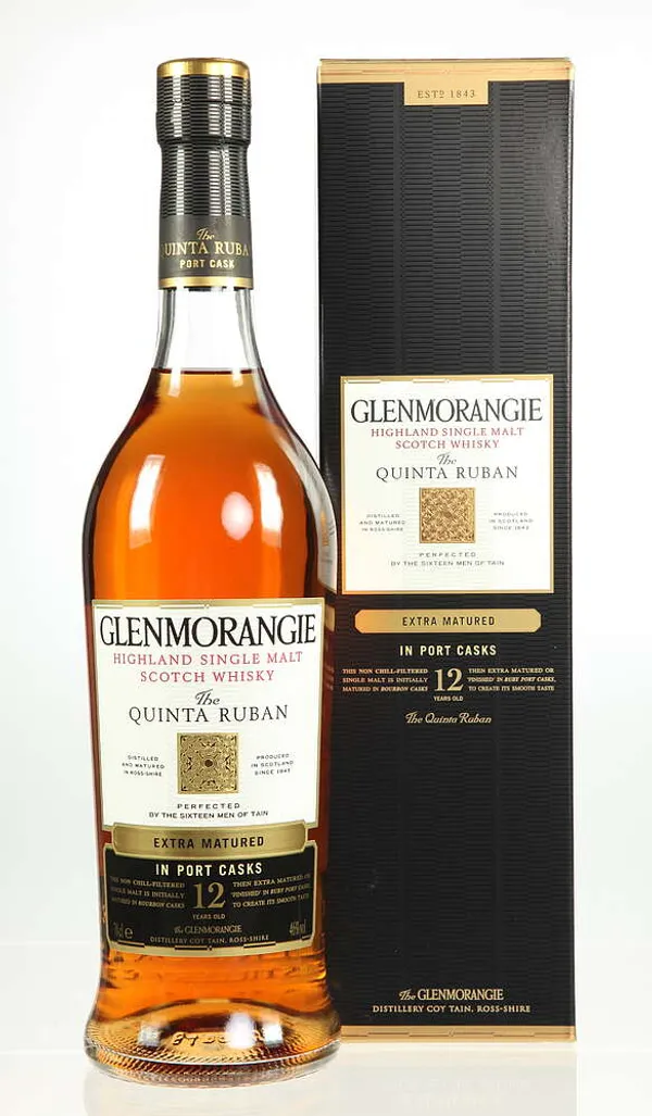 Glenmorangie The Quinta Ruban 12 Year Old, Bourbon & Port Cask, 46%, 1L whisky bottle