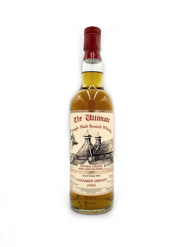 Unnamed Orkney The Ultimate 17 Year Old, Oloroso Sherry Cask, Cask #DRU17/A65-23/-26/-27, 2006, Van Wees, 46% whisky bottle